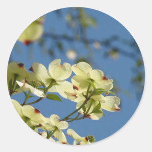 Bloemen van de kornoelje stickers Blauwe Lucht Blo