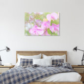 Bloemen van de Lathyrus | Seabeck, WA Canvas Afdruk (Insitu (Slaapkamer))