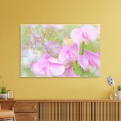 Bloemen van de Lathyrus | Seabeck, WA Canvas Afdruk (Insitu (Woonkamer))