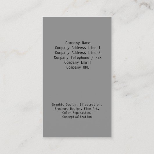 Bloemen van de libel van bloemig Visitekaartje (Achterkant)