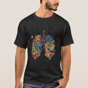 Bloemen van de long t-shirt