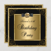 Bloemen van de Partij van de Verjaardag van Kaart (Voorkant / Achterkant)