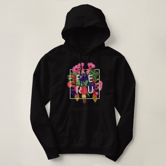 Bloemen van de Poolse Woordkunst - Polska Poolse P Hoodie (Design voorkant)