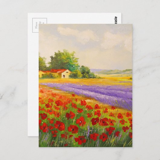 Bloemen van de Provence Briefkaart (Voorkant / Achterkant)