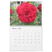 Bloemen van de seizoenskalender kalender (Feb 2027)