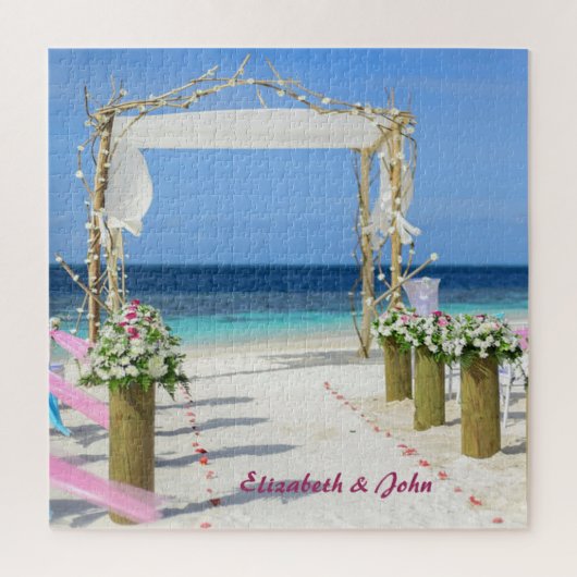 Bloemen van de strandprieel legpuzzel (Verticaal)