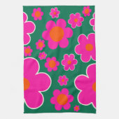 Bloemen van de ventilatormarkt van de moderne deco theedoek (Verticaal)