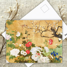 Bloemen van de vier seizoenen, Saito Ippo, Aziatis Briefkaart