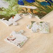 Bloemen van de vier seizoenen, Saito Ippo, Aziatis Legpuzzel (Zijkant)