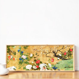 Bloemen van de vier seizoenen, Saito Ippo, Aziatis Poster