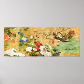 Bloemen van de vier seizoenen, Saito Ippo, Aziatis Poster (Voorkant)