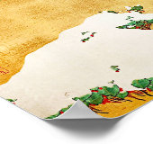 Bloemen van de vier seizoenen, Saito Ippo, Aziatis Poster (Hoek)