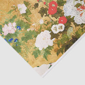 Bloemen van de vier seizoenen, Saito Ippo, Aziatis Tissuepapier (Detail)