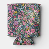 Bloemen van de weide: Liberty bloemmotief. Blikjeskoeler (Voorkant)