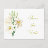 bloemen van de witte lib met bloem, met uitzonder aankondigingskaart (Voorkant)