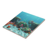 Bloemen van de Zee Decoratieve Tegel / Trivet Tegeltje (Zijkant)