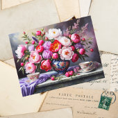 Bloemen van Elegantie: Oosterse Boeket Pioenrozen Briefkaart