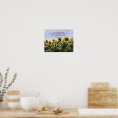 Bloemen van Faith 1Chronicles 29:11 Art Poster (Keuken)