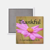 Bloemen van Faith 2 Corinthians Cosmos Magnet (Voorkant / Achterkant)