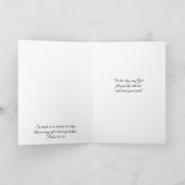 Bloemen van Faith Birthday Blessings Roos Kaart (Binnen)