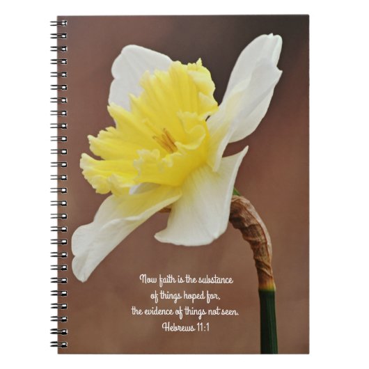 Bloemen van Faith Daffodil Evidence Notitieboek (Voorkant)