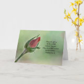 Bloemen van Faith Frosted Roos Note Kaart (Gele Bloem)