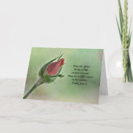 Bloemen van Faith Frosted Roos Note Kaart