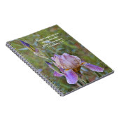 Bloemen van Faith Iris Comfort Prayer Notitieboek (Rechterzijde)