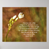 Bloemen van Faith Isaiah 30:8 Art Poster (Voorkant)