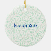 Bloemen van Faith Isaiah Poinsettia Ornament (Achterkant)