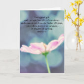 Bloemen van Faith James 1:17 Friendship Kaart (Gele Bloem)