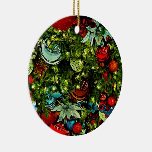 Bloemen van Faith Matthew Poinsettia Ornament (Rechts)