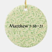 Bloemen van Faith Matthew Poinsettia Ornament (Achterkant)