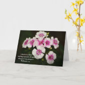 Bloemen van Faith Philemon 1:4 Hartelijk dank Kaart (Gele Bloem)