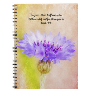 Bloemen van Faith Promises Button Flower Notitiebo Notitieboek
