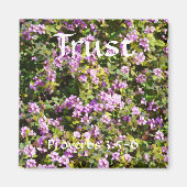 Bloemen van Faith Proverbs Sage Magnet (Voorkant)