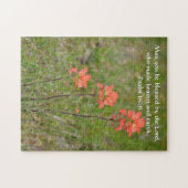 Bloemen van Faith Psalm Wildflower Puzzle Legpuzzel (Horizontaal)