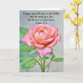 Bloemen van Faith Roos Birthday Kaart (Gele Bloem)