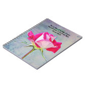 Bloemen van Faith Roos Hope Prayer Journal Notitie Notitieboek (Linkerzijde)