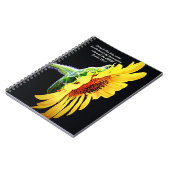 Bloemen van Faith Sunflower Shining Notitieboek (Linkerzijde)