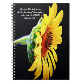 Bloemen van Faith Sunflower Shining Notitieboek (Voorkant)