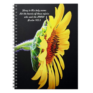 Bloemen van Faith Sunflower Shining Notitieboek