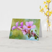 Bloemen van Faith Thinking en Praying Note Card Kaart (Gele Bloem)