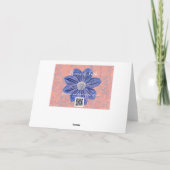 Bloemen van Faith Yellow Flower en Scriptkaart Kaart (Achterkant)