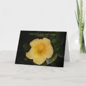 Bloemen van Faith Yellow Flower en Scriptkaart Kaart (Voorkant)