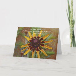 Bloemen van Faith Yellow Wild Flower Note Kaart