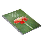 Bloemen van Faith Zinnia Gift Prayer Notitieboek (Rechterzijde)
