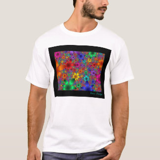 Bloemen van fractals t-shirt
