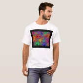 Bloemen van fractals t-shirt (Voorkant volledig)
