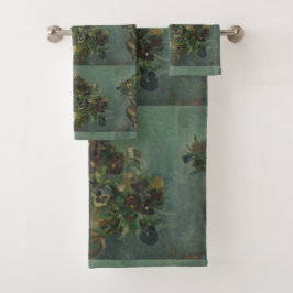  bloemen van Gogh - mandje van Pansies Bad Handdoek